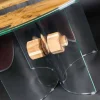 Tavolo rotondo di design in legno di briccola Veneziana e vetro