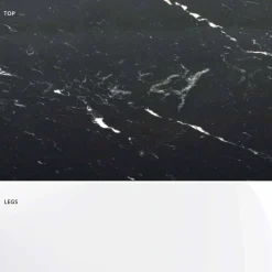 Tavolo Rotondo Moderno in Marmo di Carrara e Marquinia Made in Italy – Dollars