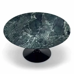 Tavolo Rotondo Moderno in Marmo di Carrara e Marquinia Made in Italy – Dollars