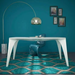 Tavolo scrivania di design moderno prodotto in Italia, Pomarolo