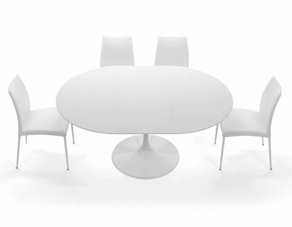 Tavolo Tondo Allungabile fino a 170 cm in Laminato Made in Italy – Dollars