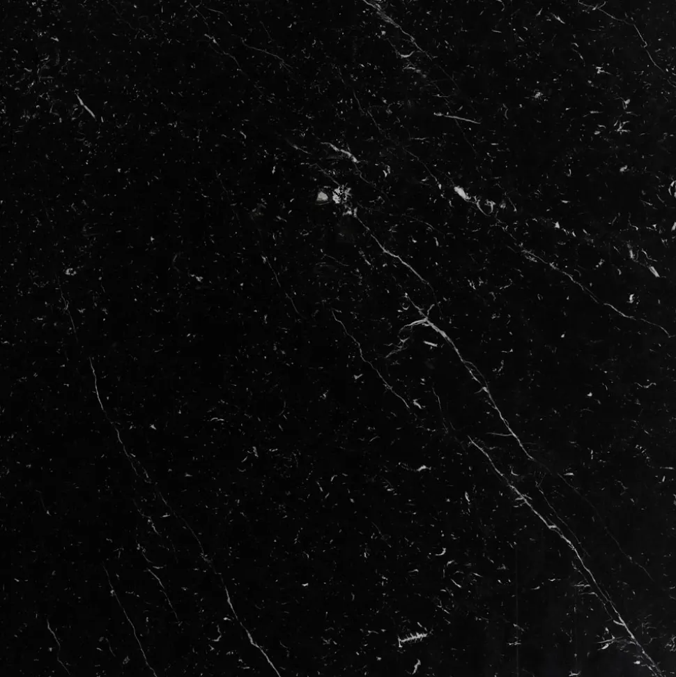 Tavolo Tulip Eero Saarinen H 74 con Piano in Marmo Nero Marquinia Made in Italy - Scarlet