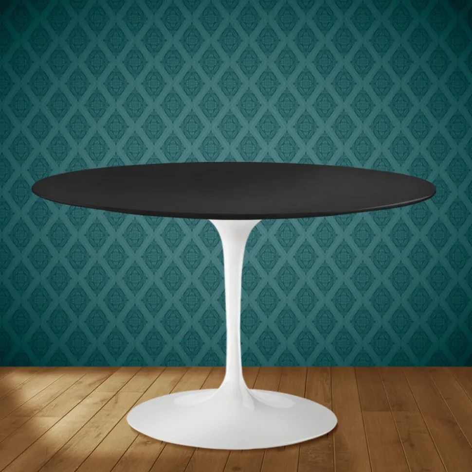 Tavolo Tulip Eero Saarinen H 74 in Ceramica Domoos Made in Italy - Scarlet