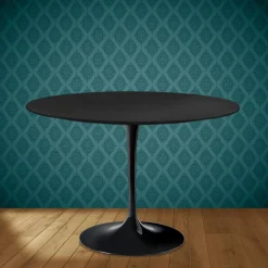 Tavolo Tulip Eero Saarinen H 74 Rotondo in Ceramica Domoos Made in Italy - Scarlet