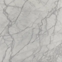 Tavolo Tulip Saarinen H 74 Ovale in Marmo di Carrara Statuarietto Made in Italy - Scarlet