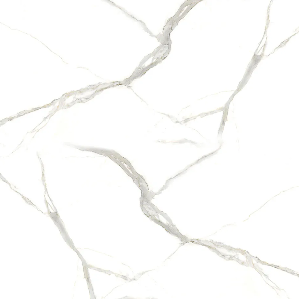 Tavolo Tulip Saarinen H 73 Rotondo in Ceramica Calacatta Michelangelo - Scarlet