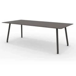 Tavolo 220x100 cm da Esterno in Alluminio di Diverse Finiture - Risplendente