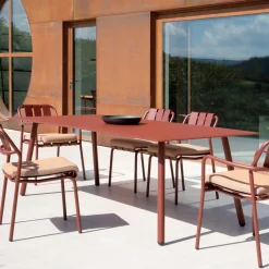 Tavolo 220x100 cm da Esterno in Alluminio di Diverse Finiture - Risplendente