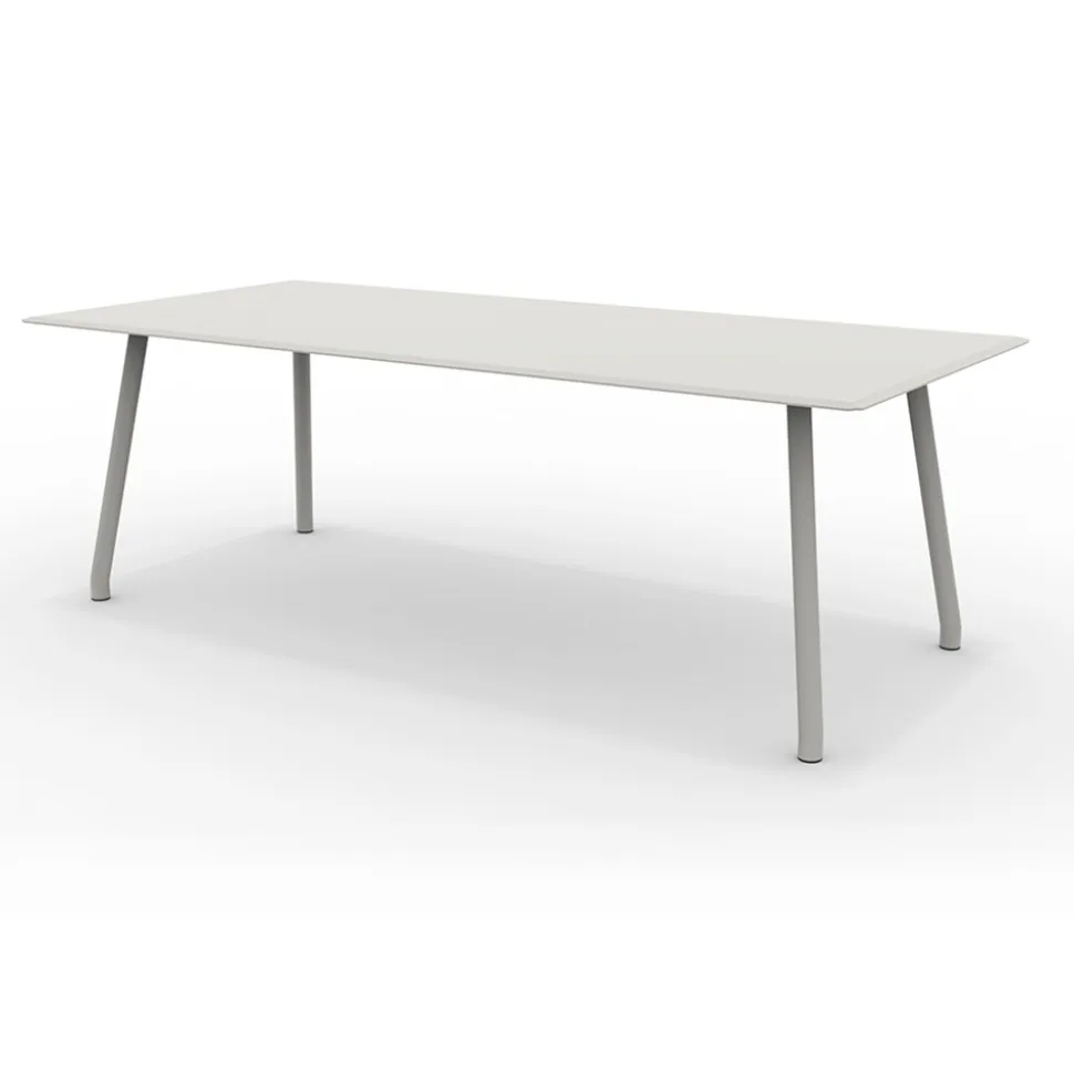 Tavolo 220x100 cm da Esterno in Alluminio di Diverse Finiture - Risplendente