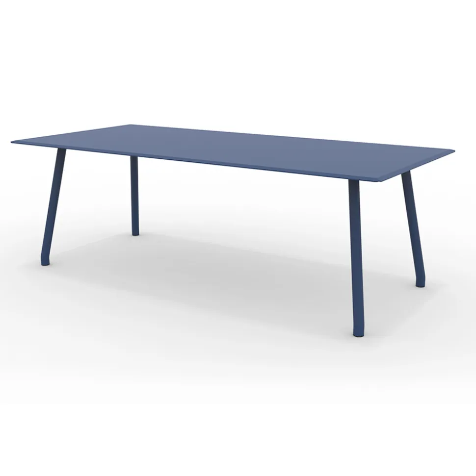 Tavolo 220x100 cm da Esterno in Alluminio di Diverse Finiture - Risplendente