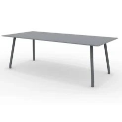 Tavolo 220x100 cm da Esterno in Alluminio di Diverse Finiture - Risplendente