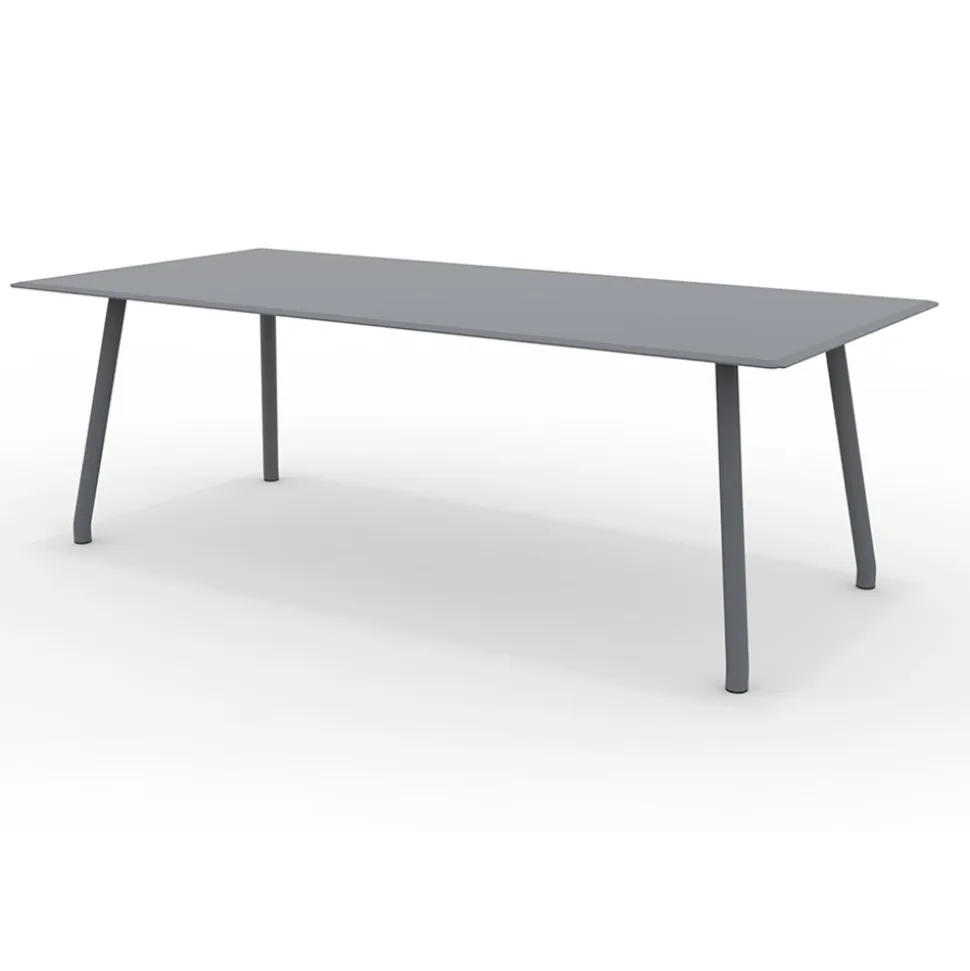 Tavolo 220x100 cm da Esterno in Alluminio di Diverse Finiture - Risplendente