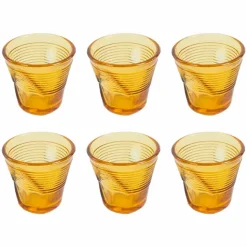 12 Tazzine Bicchieri Accartocciati da Caffè in Vetro Design Colorato - Sarabi