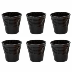 12 Tazzine Bicchieri Accartocciati da Caffè in Vetro Design Colorato - Sarabi