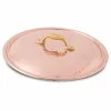 Tegame in Rame Stagnato a Mano Tondo 2 Manici e Coperchio 40 cm - Giangiorgio