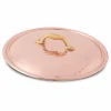 Tegame in Rame Stagnato a Mano Tondo 2 Manici e Coperchio 32 cm - Giangiorgio