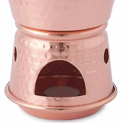 Tegamino per Salsa in Rame Stagnato a Mano con Manici e Base 14 cm - Gianmatteo