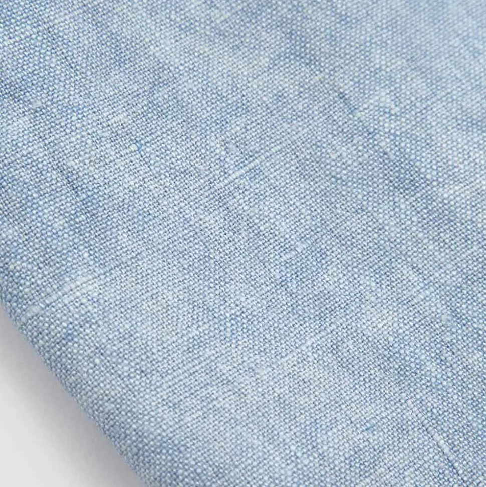 Telo da Bagno in Lino Pesante Azzurro Design di Lusso Italiano - Jojoba