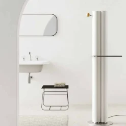 Termoarredo Bagno Design Verticale a Terra Elettrico 450 Watt - Ottolungo