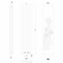 Termoarredo bagno elettrico made in Italy New Dress by Scirocco H