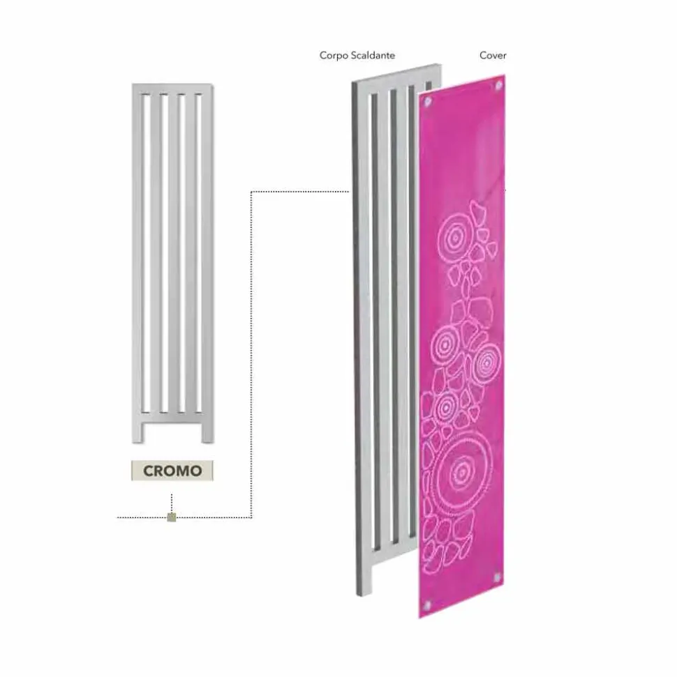 Termoarredo colorato idraulico design moderno New Dress by Scirocco H