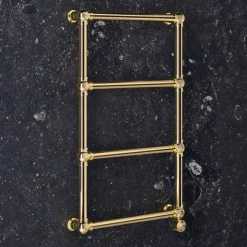 Termoarredo Elettrico Classico in Ottone Cromo o Oro a 200 W - Caesar