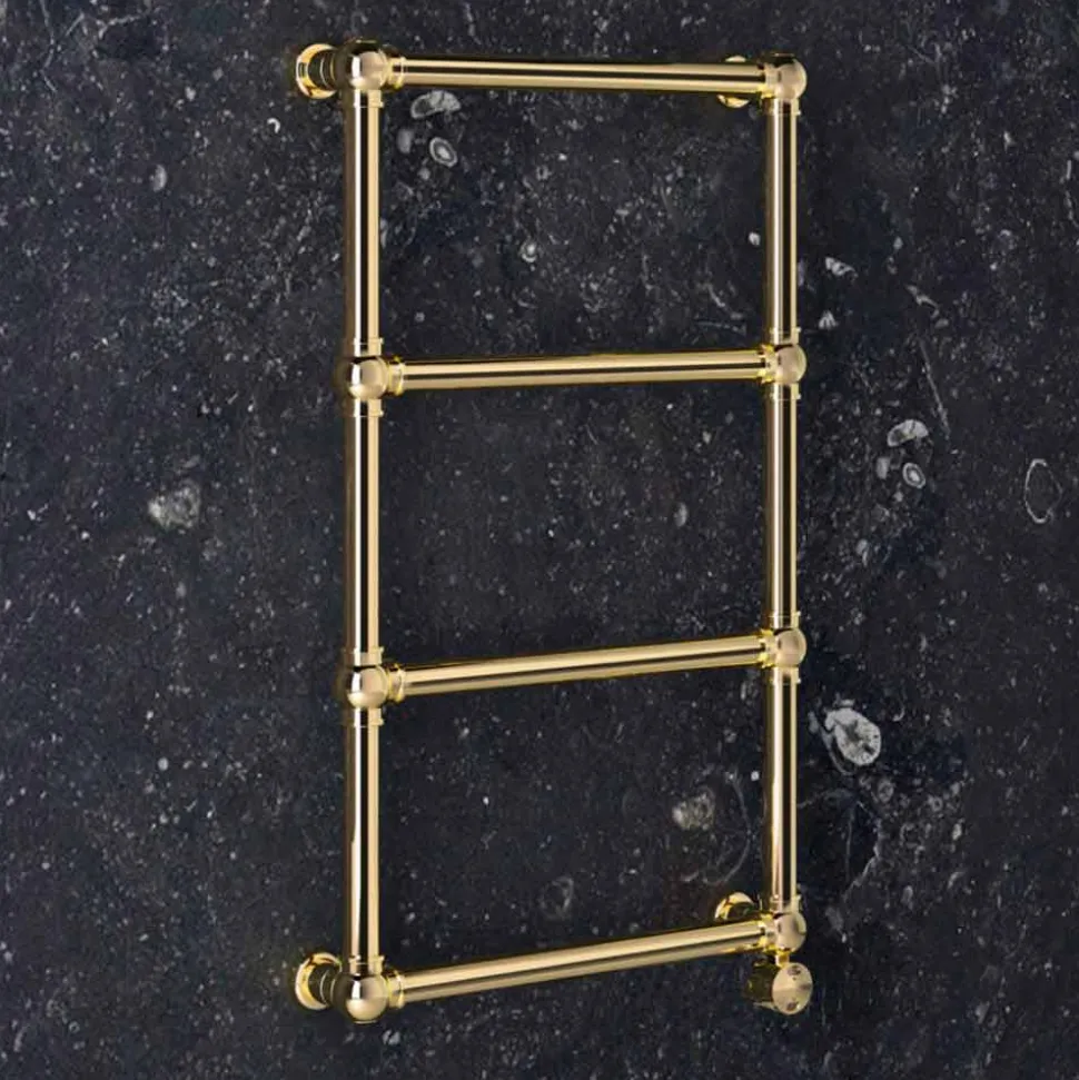 Termoarredo Elettrico Classico in Ottone Cromo o Oro a 200 W - Caesar