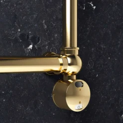 Termoarredo Elettrico Classico in Ottone Cromo o Oro a 200 W - Caesar