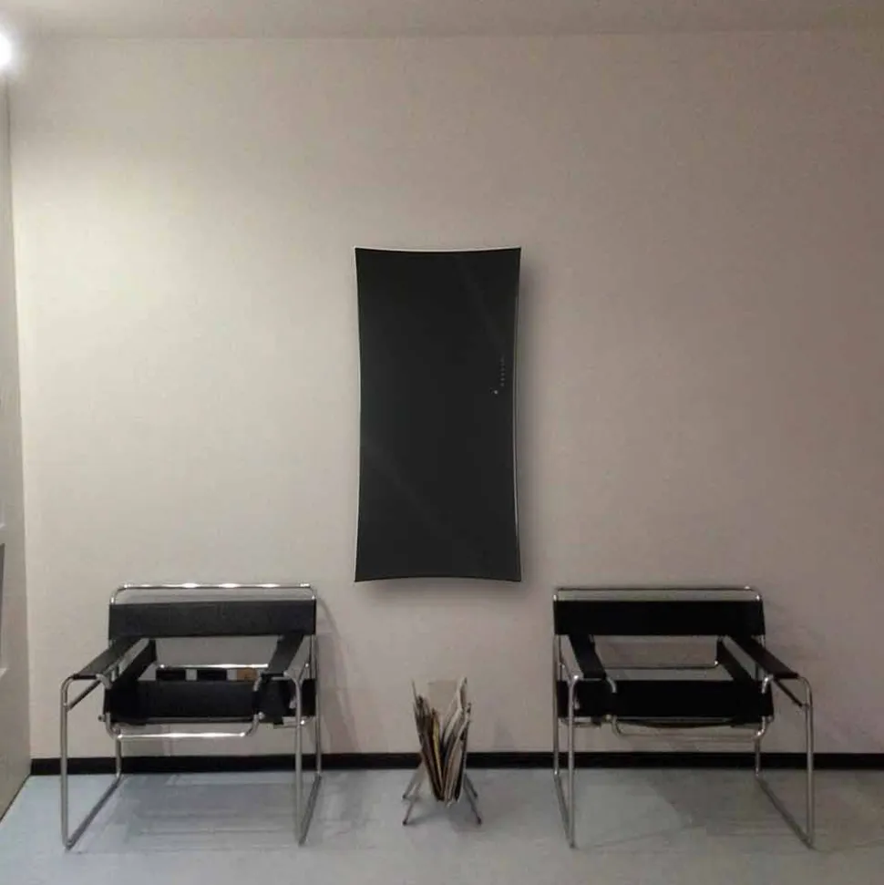 Termoarredo elettrico da parete in vetro temperato Barry