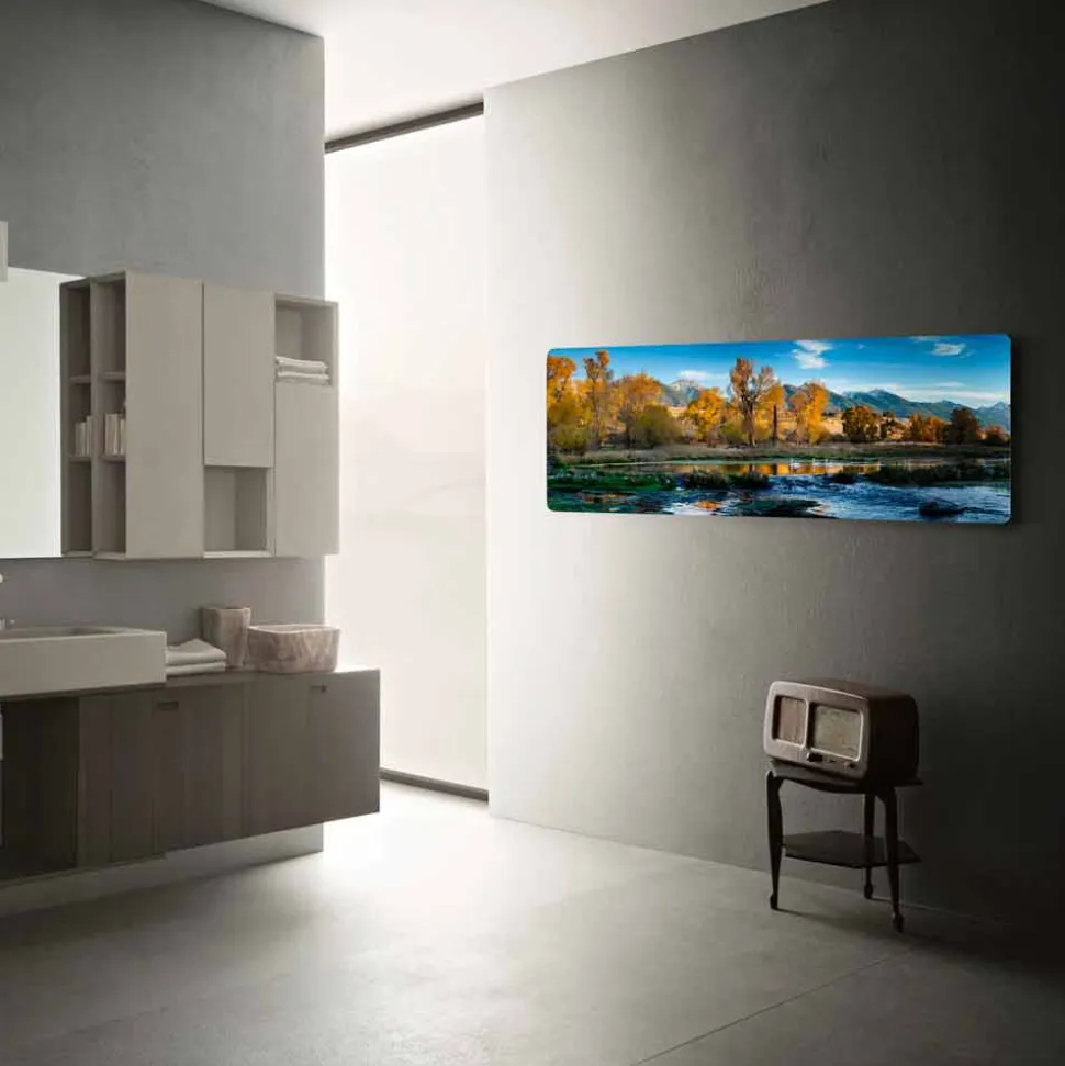 Termoarredo elettrico design moderno personalizzabile con foto Jonny