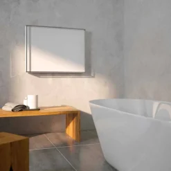 Termoarredo elettrico di design, cover in acciaio, Scirocco H Light
