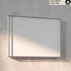 Termoarredo elettrico di design, cover in acciaio, Scirocco H Light