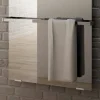 Termoarredo elettrico in vetro bianco di design Star, made in Italy