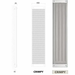 Termoarredo elettrico verticale design moderno New Dress by Scirocco H