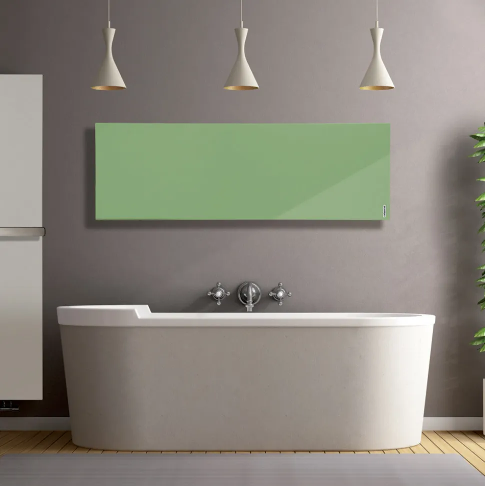 Termoarredo Ibrido di Design in Polvere di Marmo Italiano Liscio - Linee