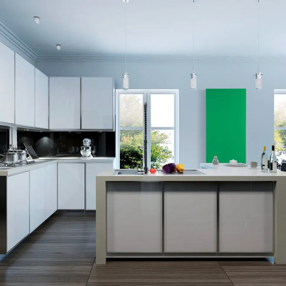 Termoarredo Ibrido di Design in Polvere di Marmo Italiano Liscio - Linee