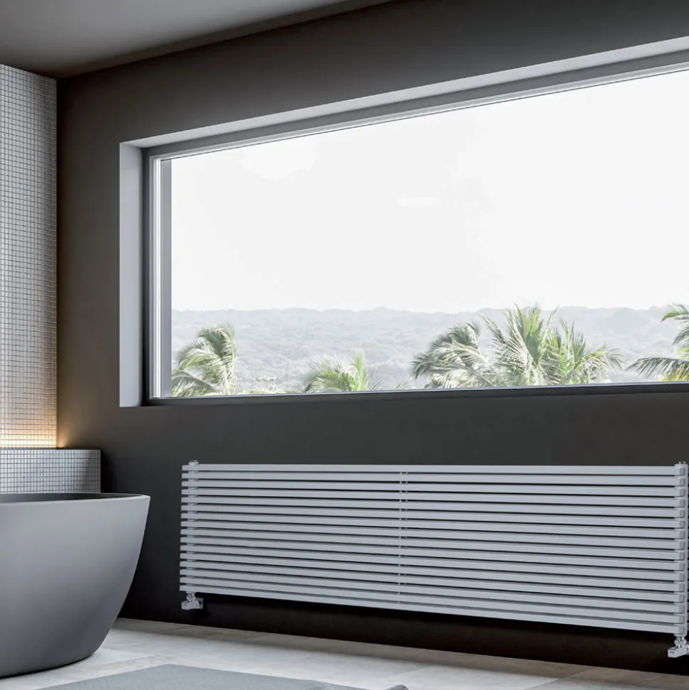 Termoarredo Idraulico con Elementi a Sezione Doppia Quadrata Made in Italy - Lampone