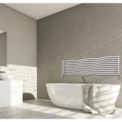 Termoarredo Idraulico con Elementi Orizzontali Curvati Made in Italy - Zucchero