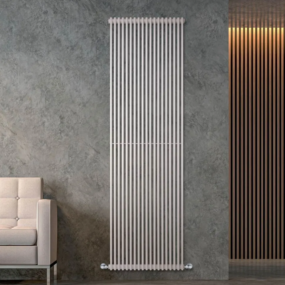 Termoarredo Idraulico con Una Serie di Elementi Verticali Made in Italy - carbonio