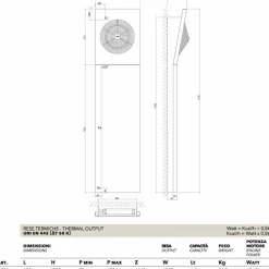 Termoarredo idraulico di design con ventilatore Aria by Scirocco H
