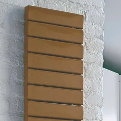 Termoarredo idraulico in acciaio, mensole in rovere,Utility Scirocco H