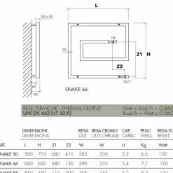 Termoarredo idraulico in acciaio inox spazzolato Snake by Scirocco H