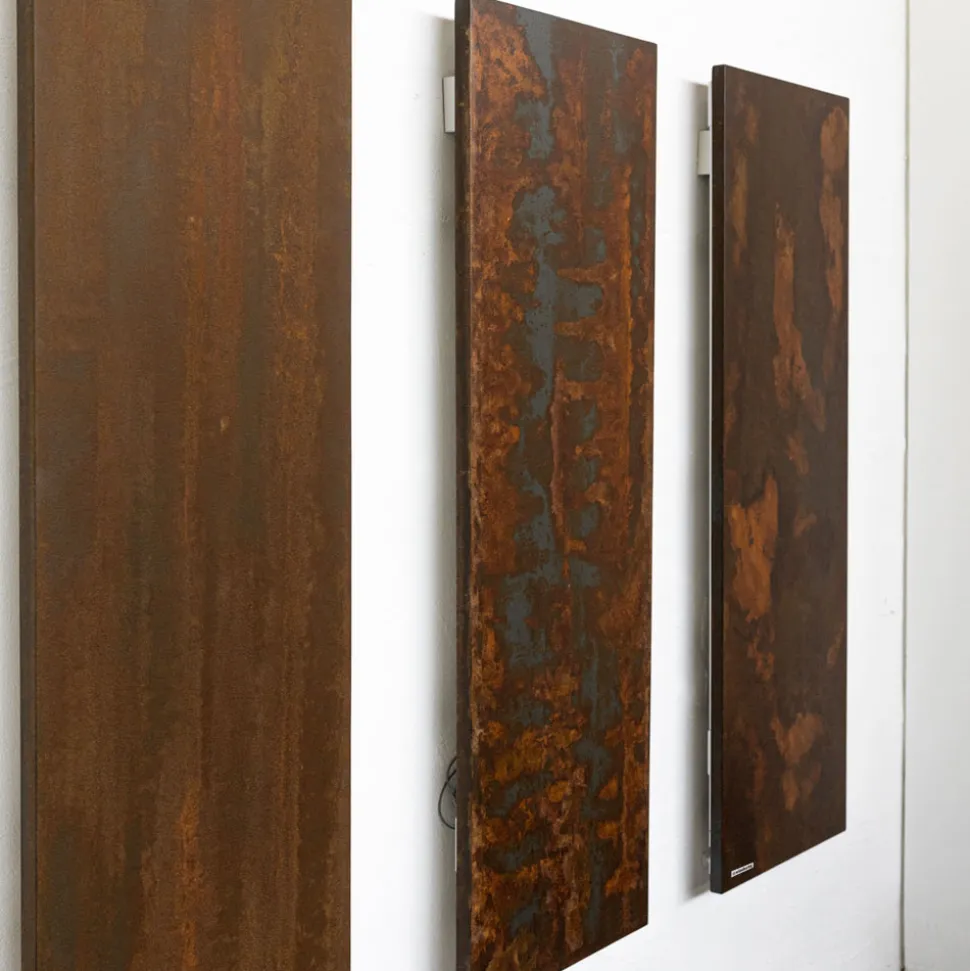 Termoarredo Idraulico in Polvere di Marmo Italiano Effetto Corten - Linee