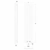 Termoarredo idraulico verticale made in Italy New Dress by Scirocco H