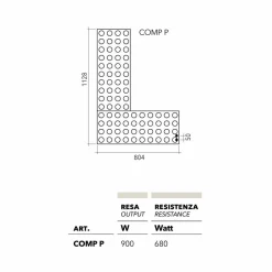 Termoarredo lego idraulico design moderno Brick by Scirocco H