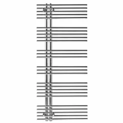 Termoarredo Scaldasalviette Cromato in Acciaio Design Idraulico 483 W - Pavone