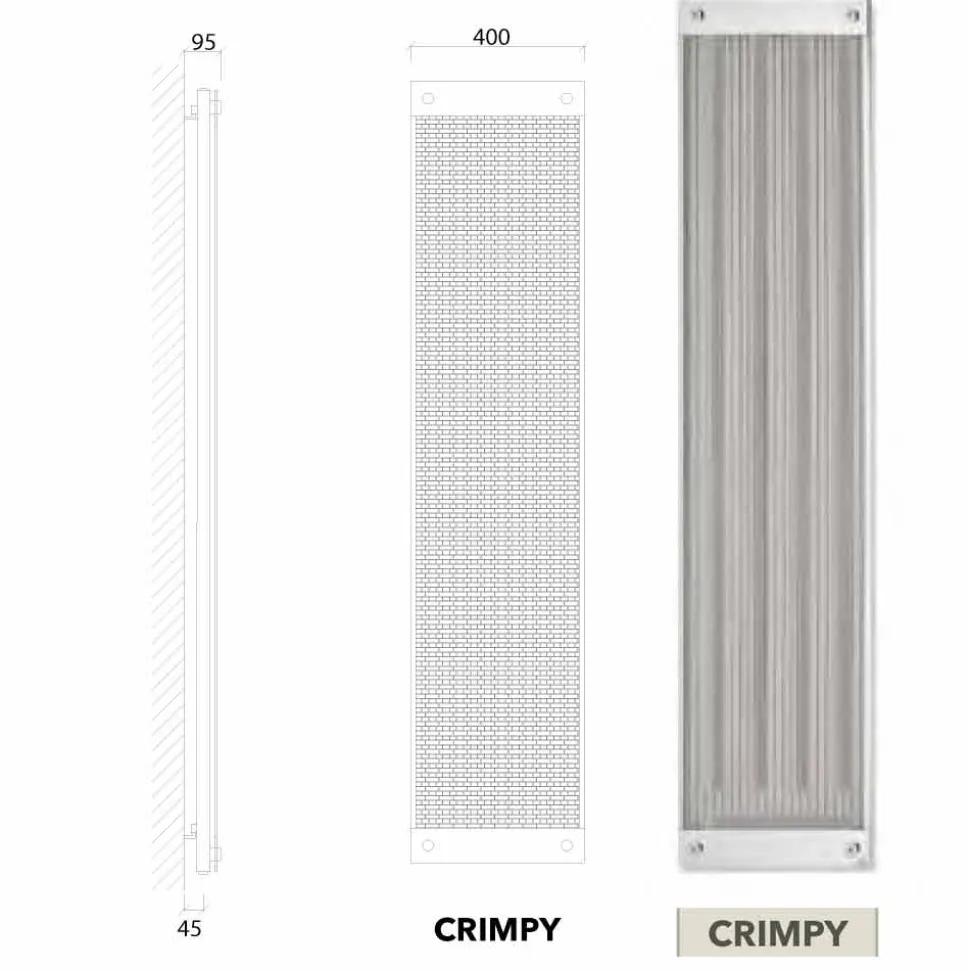 Termoarredo verticale idraulico design moderno New Dress by Scirocco H