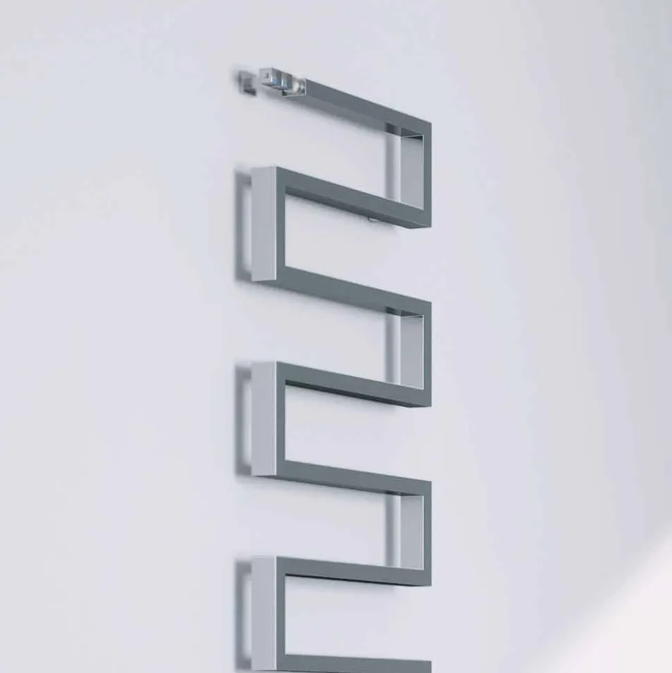 Termoarredo verticale idraulico finitura cromata Snake by Scirocco H