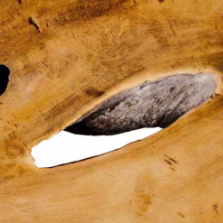 Top Bagno Sospeso in Legno di Teak Massello, Pezzo Unico - Perfetto