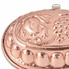 Tortiera Ovale in Rame Stagnato a Mano con Decoro Made in Italy - Gianfilippo
